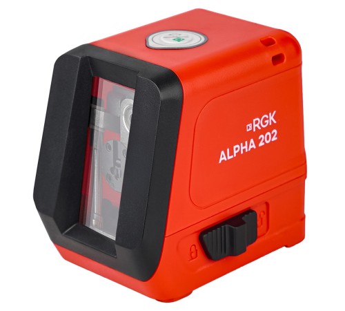 Лазерный уровень RGK ALPHA 202 с калибровкой с зелёным лучом Лазерный уровень RGK ALPHA 202 с калибровкой с зелёным лучом
