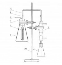 Аппарат для определения летучих кислот без штатива ГФ 2.784.224