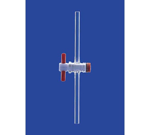 Кран одноходовой Lenz NS12,5, диаметр отверстия 1,5 мм, PTFE