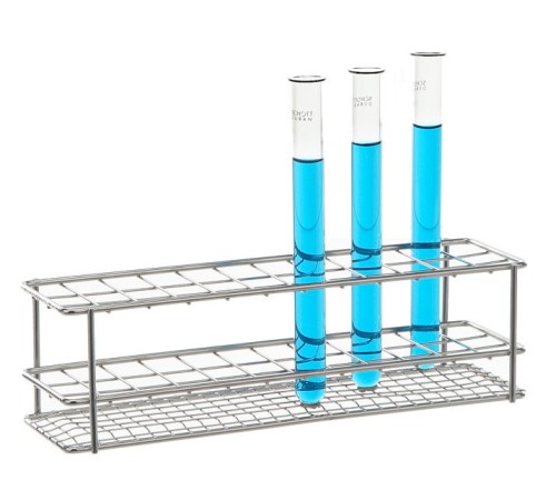 Штатив для пробирок Bochem, размеры 250x70x70 мм, на 36 пробирок, нержавеющая сталь