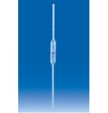 Пипетка VITLAB Мора с одной меткой фиксированного объема, 10 мл, PP