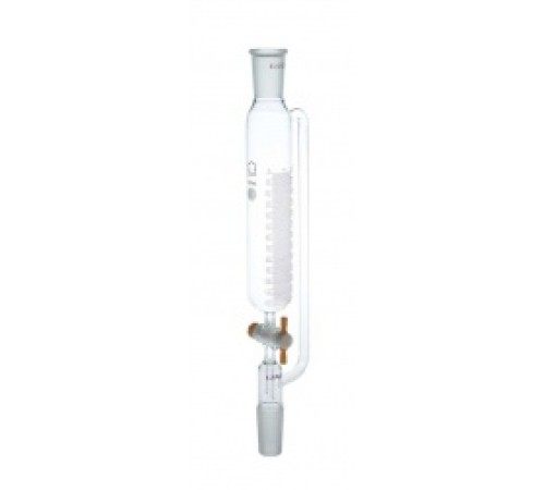 Воронка капельная цилиндрическая Kimble 250 мл, 19/22, с градуировкой, PTFE кран, с противодавлением, без пробки, стекло (Артикул 299290-0250) Воронка капельная цилиндрическая Kimble 250 мл, 19/22, с градуировкой, PTFE кран, с противодавлением, без пробки, стекло (Артикул 299290-0250)